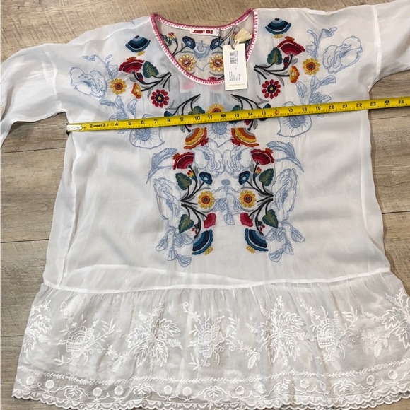 NWT Johnnie Was Women’s Cherie Tunic Blouse Size Medium - Picture 9 of 11